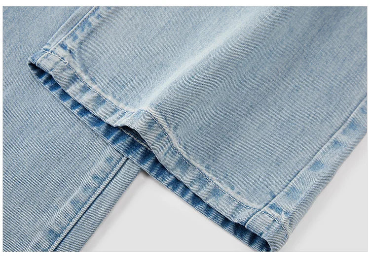 Semir Jeans Women Elastic Waist Long Trousers 2025 New Summer Version Cool Feeling Wide-leg Trousers