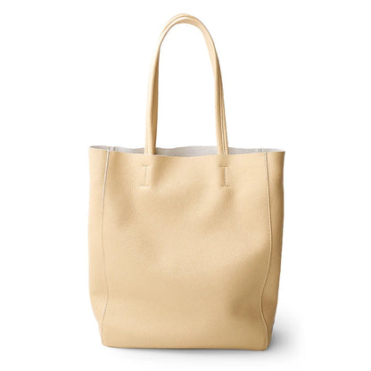 Genuine Leather Bag Women Casual Tote Female Luxury Simple Fashion Handbag Lady Cowhide Leather Daily Use Shoulder Shopping Bag