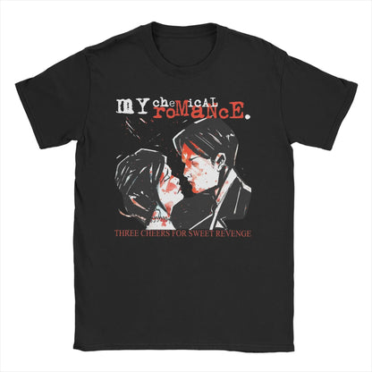 Men Women Mcr Band  Punk Rock T Shirt My Chemical Romance  100% Cotton Clothes Vintage Round Collar Tee Shirt Plus Size T-Shirt