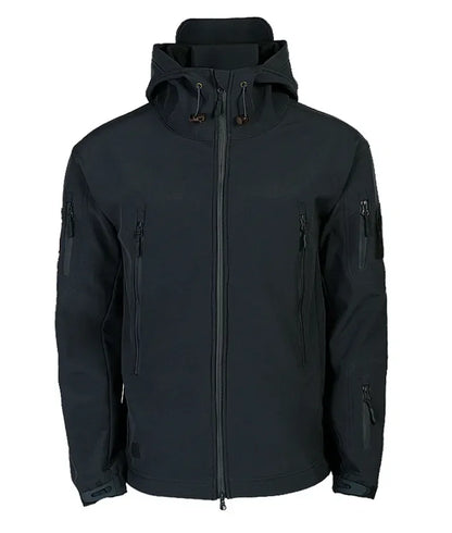 Motorcycle Shark Skin Soft Shell Jackets Men Tactical Windproof Waterproof jacket men Combat Jackets Mens Hooded Bomber Coats