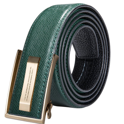 Men's Orange Brown Belt for Jeans New Yellow Green Blue Leather Jeans Belts Fashion Cowboy Genuine Leather Belt Strap