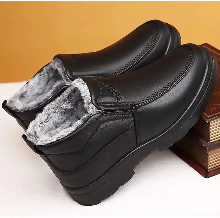 Boots men's snow outdoor  shoes men's winter boots hiking ankle boots waterproof  shoes work  2025