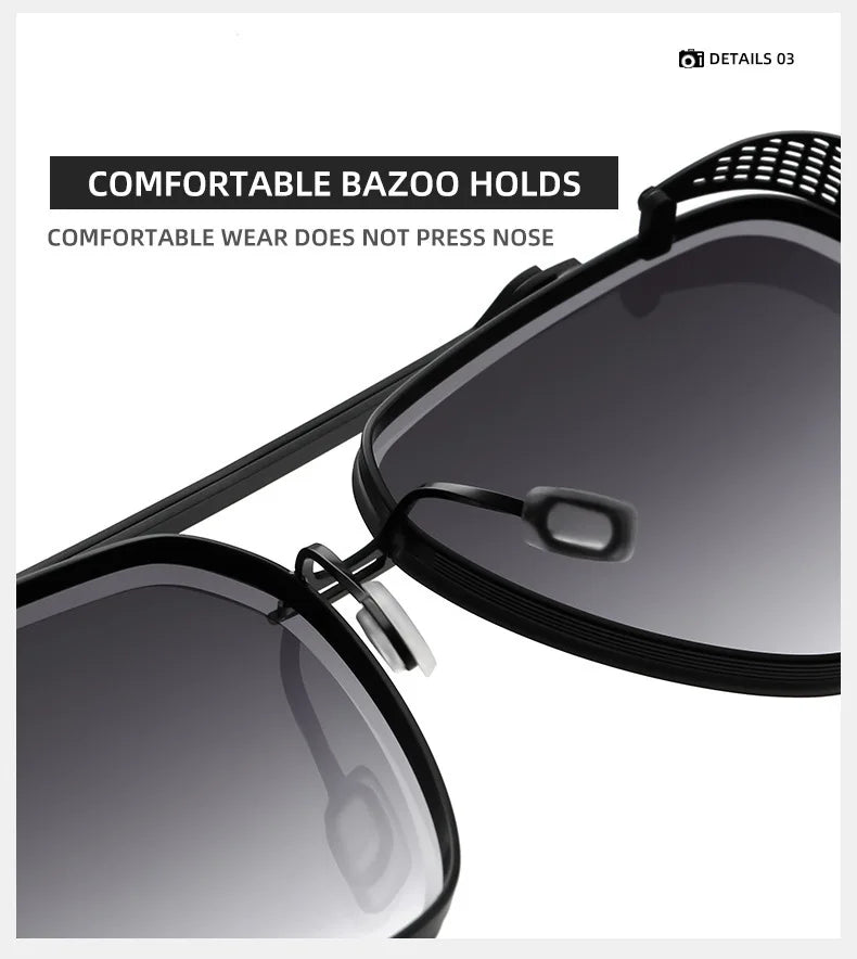 Steampunk Vintage Sunglasses For Men Luxury Punk Sunglasses Women  Retro Square Sonnenbrille Fashion Glasses Gafas De Sol Lentes
