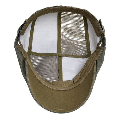 Cotton Flat Ivy Cap Men Retro Newsboy Caps Distressed Male Golf Boina Baker Boy Hat Adjustable Spring Summer Autumn Beret