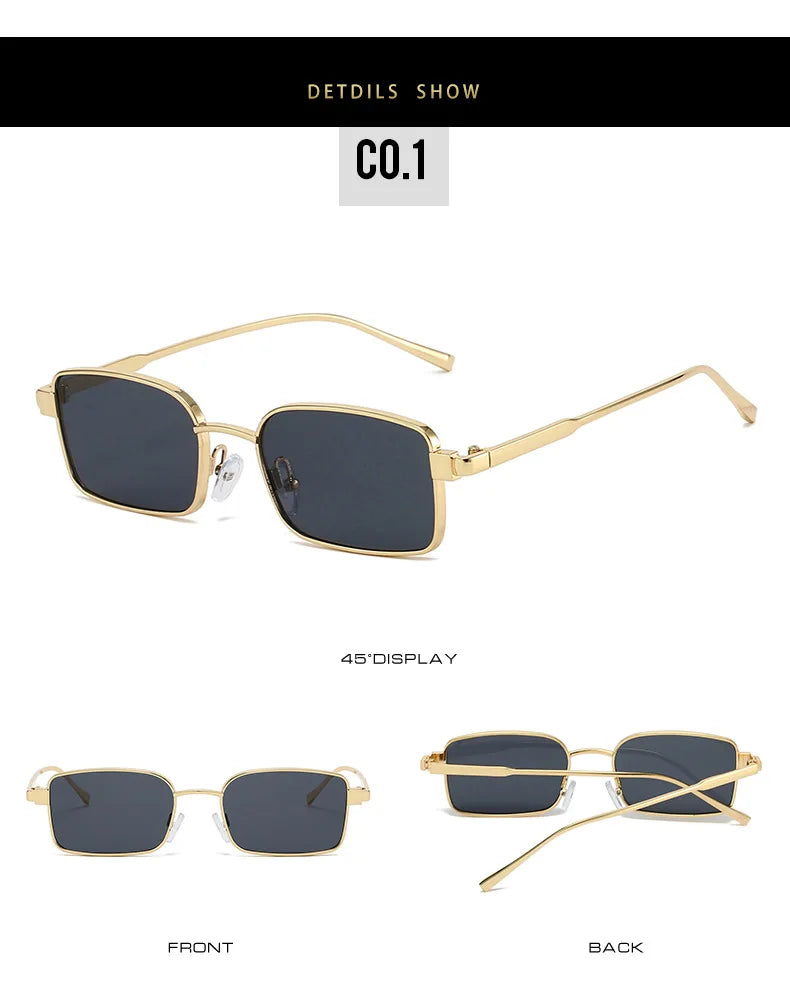Small Square Sunglasses Women 2026 Vintage Fashion Glasses Retro Sunglass Men Vacation Gafas De Sol Hombre Lunette Soleil Femme