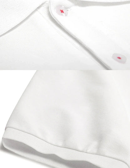 New Men's Solid Color Polo Shirt Short Sleeve Lapel Button Tshirts Summer Men Casual Streetwear Lightweight Tops