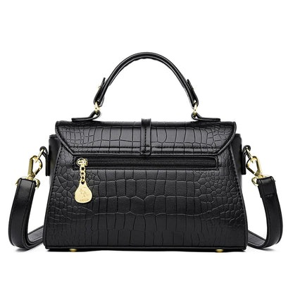 2024 Brand Crocodile Leather Crossbody Bags for Women Female Shoulder Messenger Sac Luxury Designer Ladies Handbags and Purses