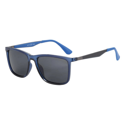 UV400 Protection Sunglasses for Men Rectangle Ultralight Carbon Fiber Frame Classic Polarized Sun Glasses