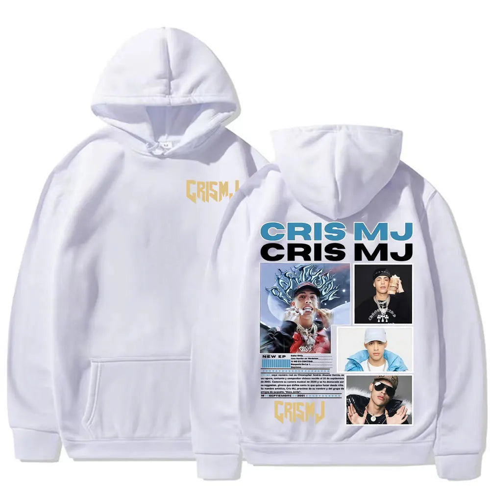 Rapper CRIS MJ Album Tour 2025 Graphic Hoodies Men's Women Fashion Hip Hop Streetwear Sweatshirts High Quality Bodywarmer Hoodie