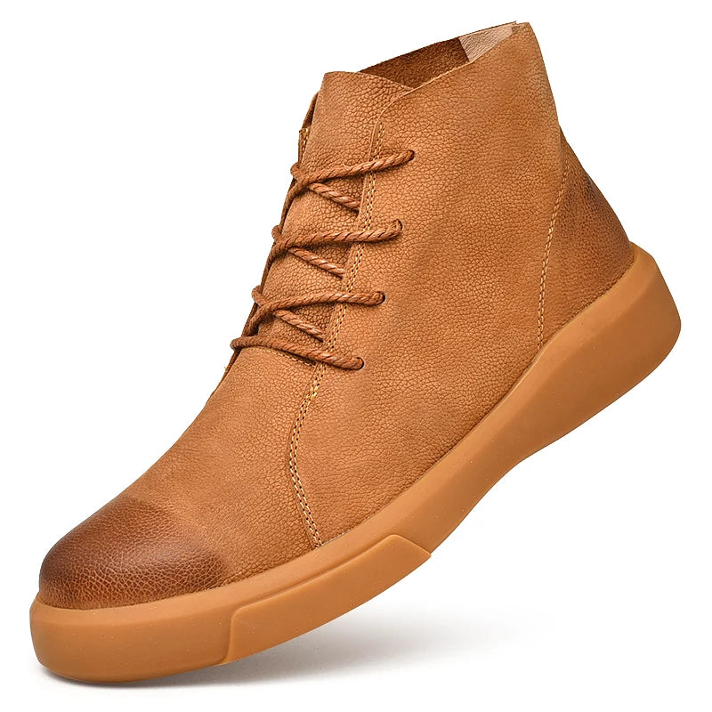 Mens Genuine Leather Winter Ankle Military Treking Tactical Boots Outdoor Men Shoes