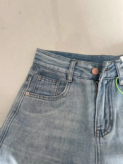 Women Wide Leg Baggy Jeans Lady Vintage Y2K Punk Low Rise Waist Loose Denim Pants Streetwear Fashion Trashy Long Skater Trousers