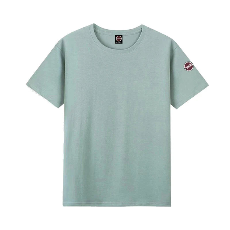 Europe Summer High Quality Tops 100%Cotton Men Women T-shirt Embroidery Logo Couple Casual Loose O-Neck Short Sleeve Tees