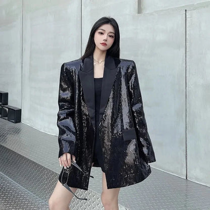 Fashion High-Quality Blazer Jacket Women 2026 New Autumn Long SleeveTemperament Casual  All-Match Ladies Suit Outerwear Tops