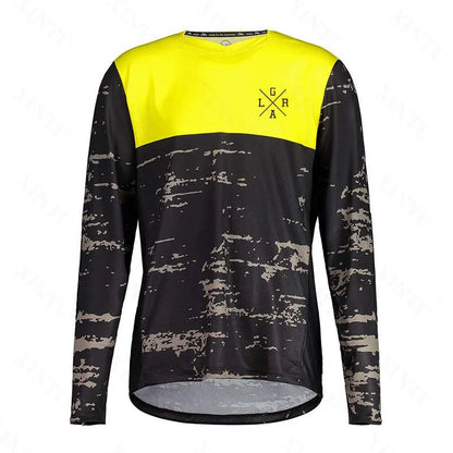Men's Motorcycle Lrga Jersey MTB BMX Mountain Bike T-Shirt Long Sleeve Downhill Loose Rider Jersey MX Endurance Race Clothing