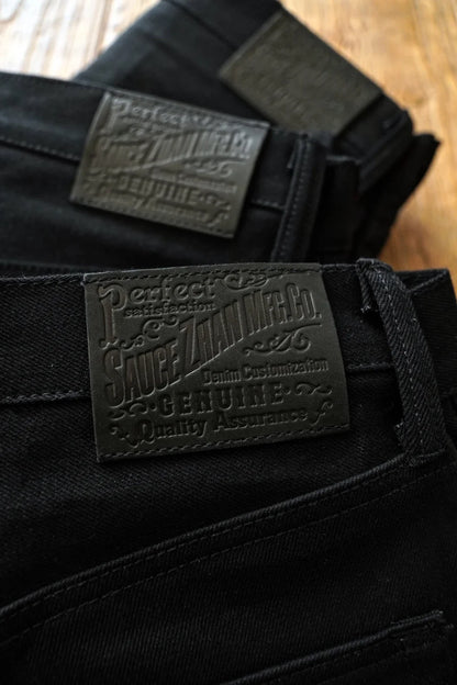 Mens Jeans Black Jeans Double-sided Dyeing Sanforized Selvedge Denim Jeans  16 Oz Regular Fit