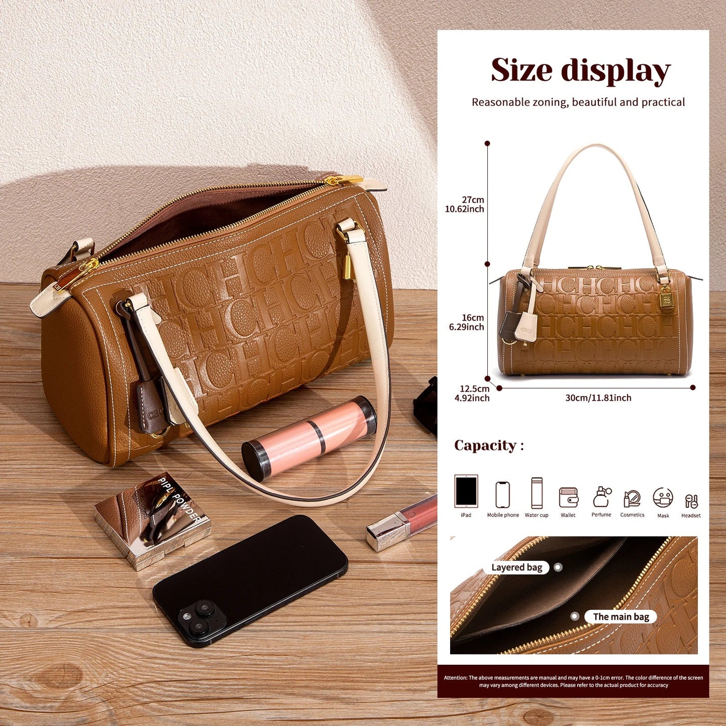Women's Shoulder Bag 2026 New Simple Brown Handbag Women's Commuting Pillow Bag