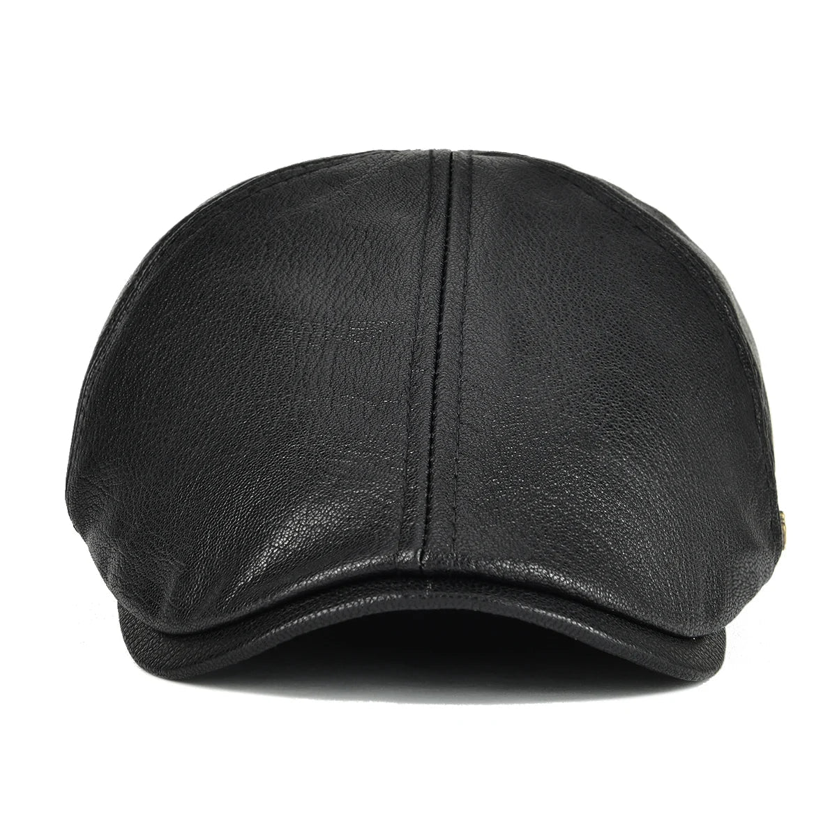 Lambskin Leather Ivy Newsboy Caps 6 Panel Cabbie Beret Hat Ivy Irish Gatsby Flat Driving Beret