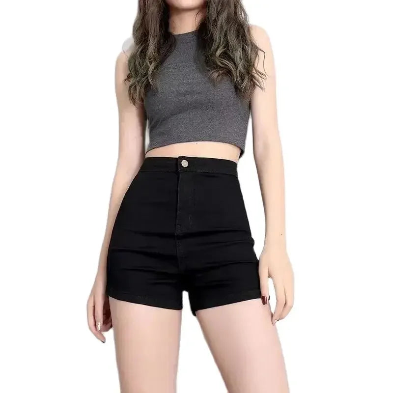 2024 New Running Shorts High Waist Denim Shorts Women Summer Korean Fashion Loose Jeans Sexy Wide-leg Pants Stylish Denim Short