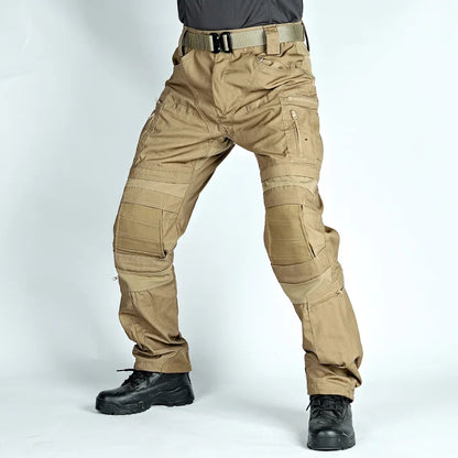 Tactical Casual Pants Mens Waterproof Cargo Trousers Outdoor Multi-Pocket Military Pants Male Hiking Wear-resisting Trousers