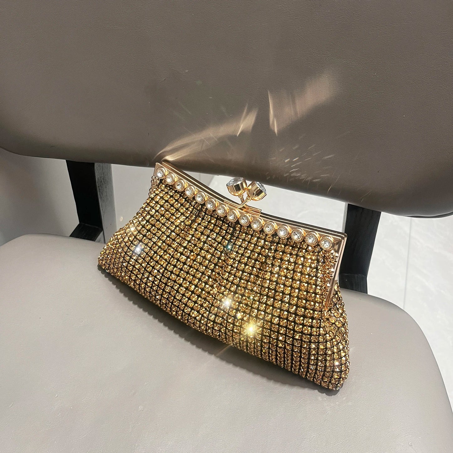 Handle Rhinestones Evening clutch Bag Purses and handbag luxury Designer shiny Crystal Clutch purse bucket bag shoulder bags