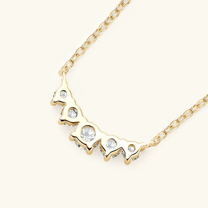 Moissanite Pendant Necklace 925 Silver Original Certified Chain For Women Exquisite Cluster Necklaces Anniversary Jewelry