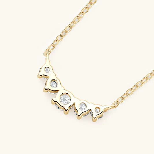 Moissanite Pendant Necklace 925 Silver Original Certified Chain For Women Exquisite Cluster Necklaces Anniversary Jewelry