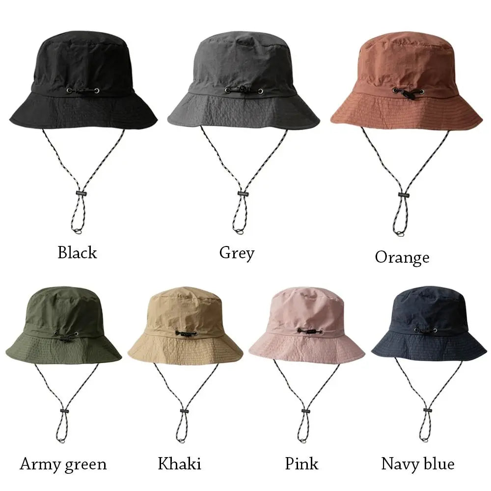 Outdoor storage, sun protection, waterproof, summer camping, hiking hat, UV resistant sun hat, hiking hat, fisherman hat