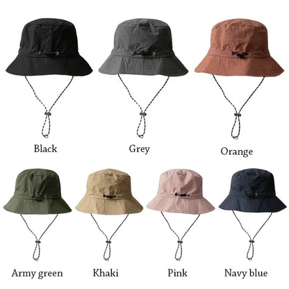 Outdoor storage, sun protection, waterproof, summer camping, hiking hat, UV resistant sun hat, hiking hat, fisherman hat