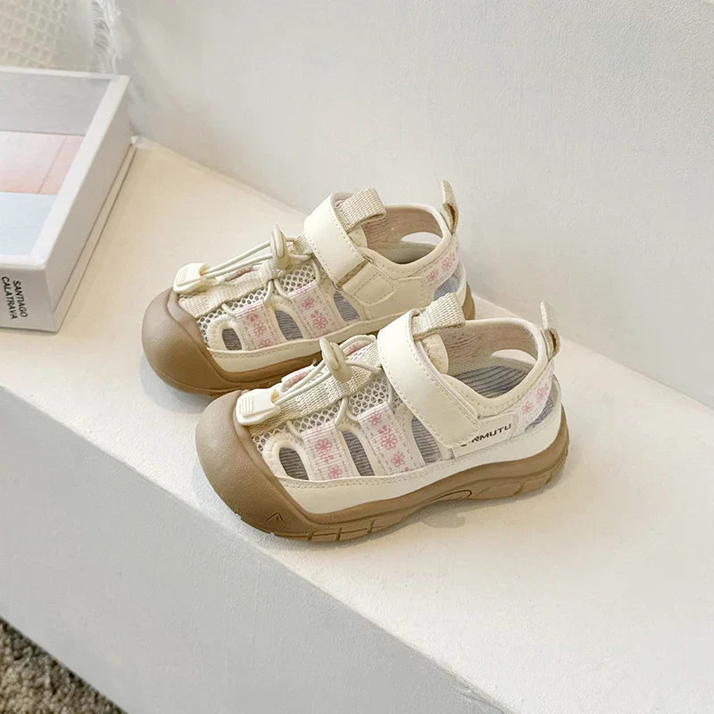 Children Sport Sandals Baby Soft Breathable Beach Sandals Summer Boys Girls Hollow Cool Running Shoes Kids Buckle Sandals