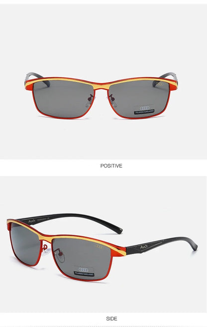 Luxury brands AUDI Sunglasses for Men Polarized Sun Glassesn UV400 Driving Motorcycle Outdoor Cycling Glasses AntiGlare Lens 551