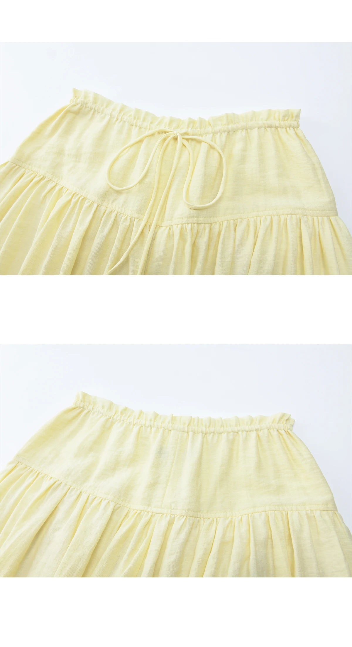 MISHOW بنطلون تنورة كاجوال مسامي للنساء صيف 2026 الجديد برباط خصر مطاطي وتصميم مطوي ببنطال واسع الساقين MXF27K2723