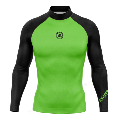 Men's Rashguard Snorkeling Camo Gradient Long Sleeve Surfing Shirts Sunscreen Diving Surf Sweatshirt UV Protection RT Swimwear