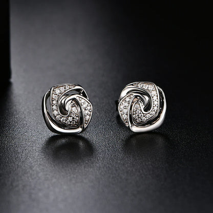 D Color Moissanite Stud Earrings For Women Test Passed Top Quality 925 Sterling Silver Wedding Jewelry Girlfriend Gift