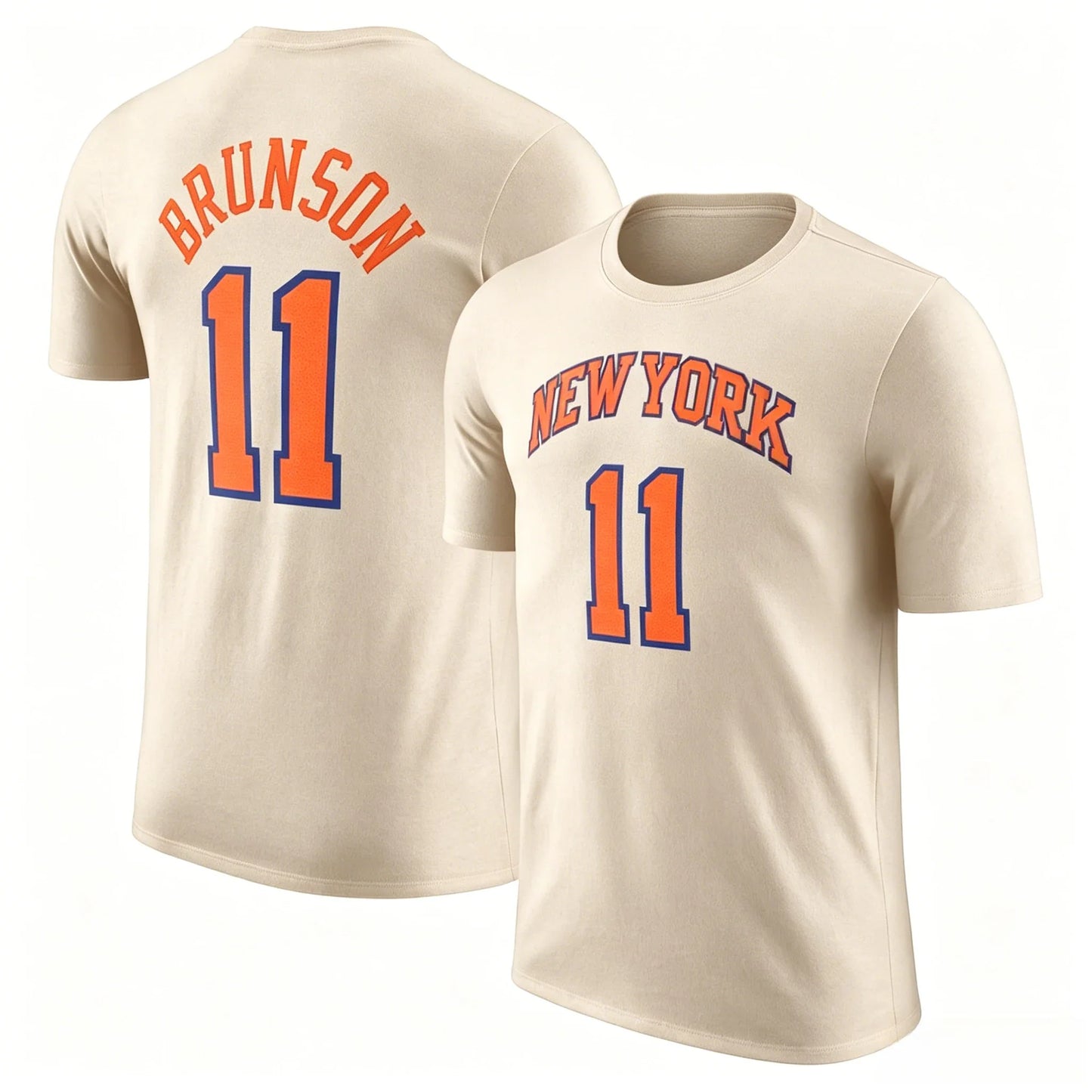 11 Jersey Sweatshirt Breathable Tshirt New York Team 2026 Summer New 100%cotton Men Basketball Fashion Sports Shirt Tee