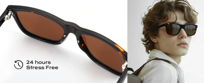 Fashion Square Polarized Sunglasses UV400 Protection Acetate Sun Glasses Classic Design Shade for Women Men