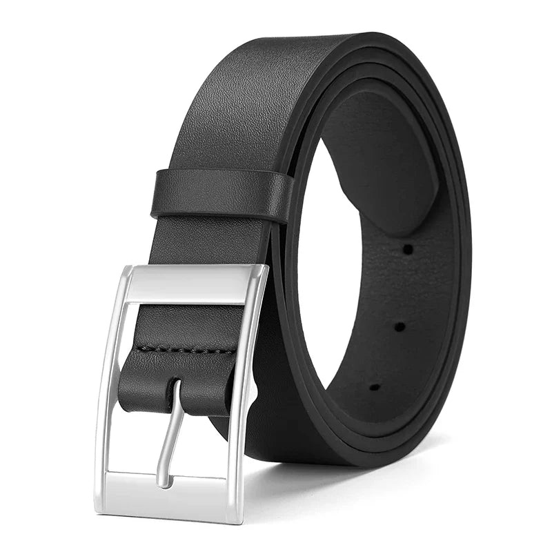 Retro Men's Pin Buckle PU Belt Trendy Versatile Business Belt Fashion Men's Unique Design Belt