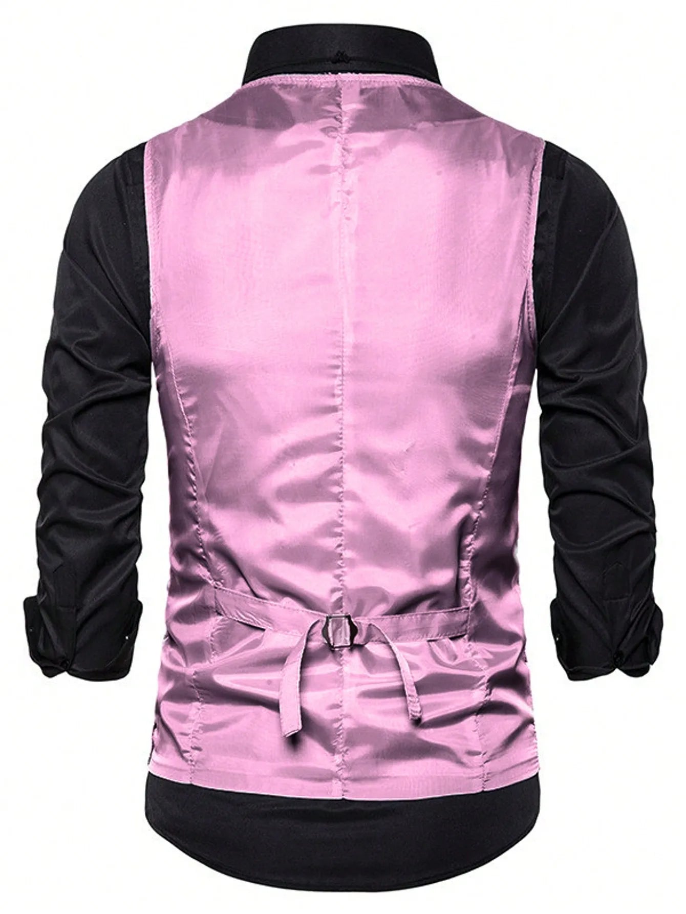 New Gold Sequin Vest Men's Single-breasted V-neck Sleeveless Vests Coat Wedding Party Waistcoat Silver Blue Purple Red Tops