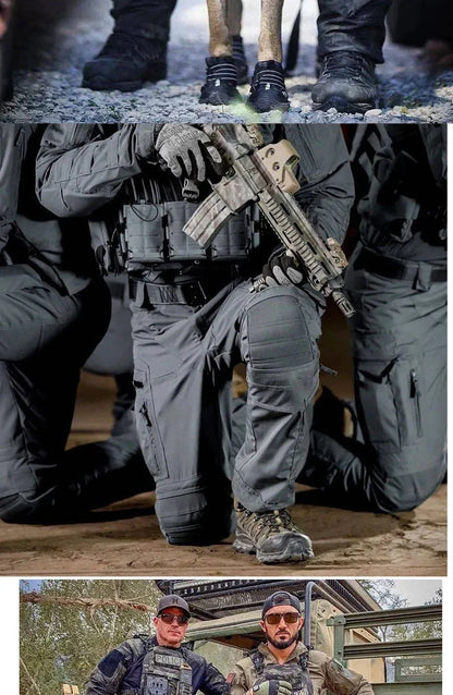 Waterproof Cargo Pant Man Tactical Pants Military Training Combat Trousers Multi Pockets Wear-Resistant Men Pants Outdoor Hiking