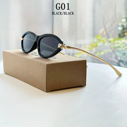 Designer Cat Eye Sunglasses Women Trendy 2026 Fashion Glasses Vacation Shades Luxe  Lunette Soleil Femme Lentes De Sol Mujer Sun