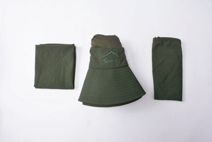 Fisherman's hat, male sun hat, summer outdoor quick drying sun hat, fishing breathable sun hat, female face mask hat