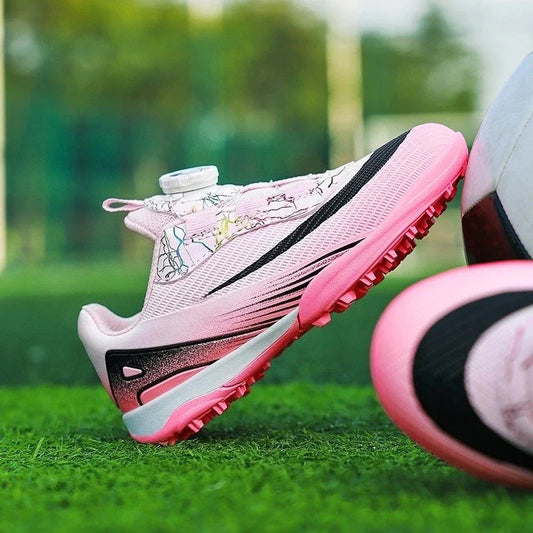 New Football Field Boots Boys Girls Indoor Society Football Shoes Futsal Non Slip Professional Fast Kids Soccer Cleats Sneaker