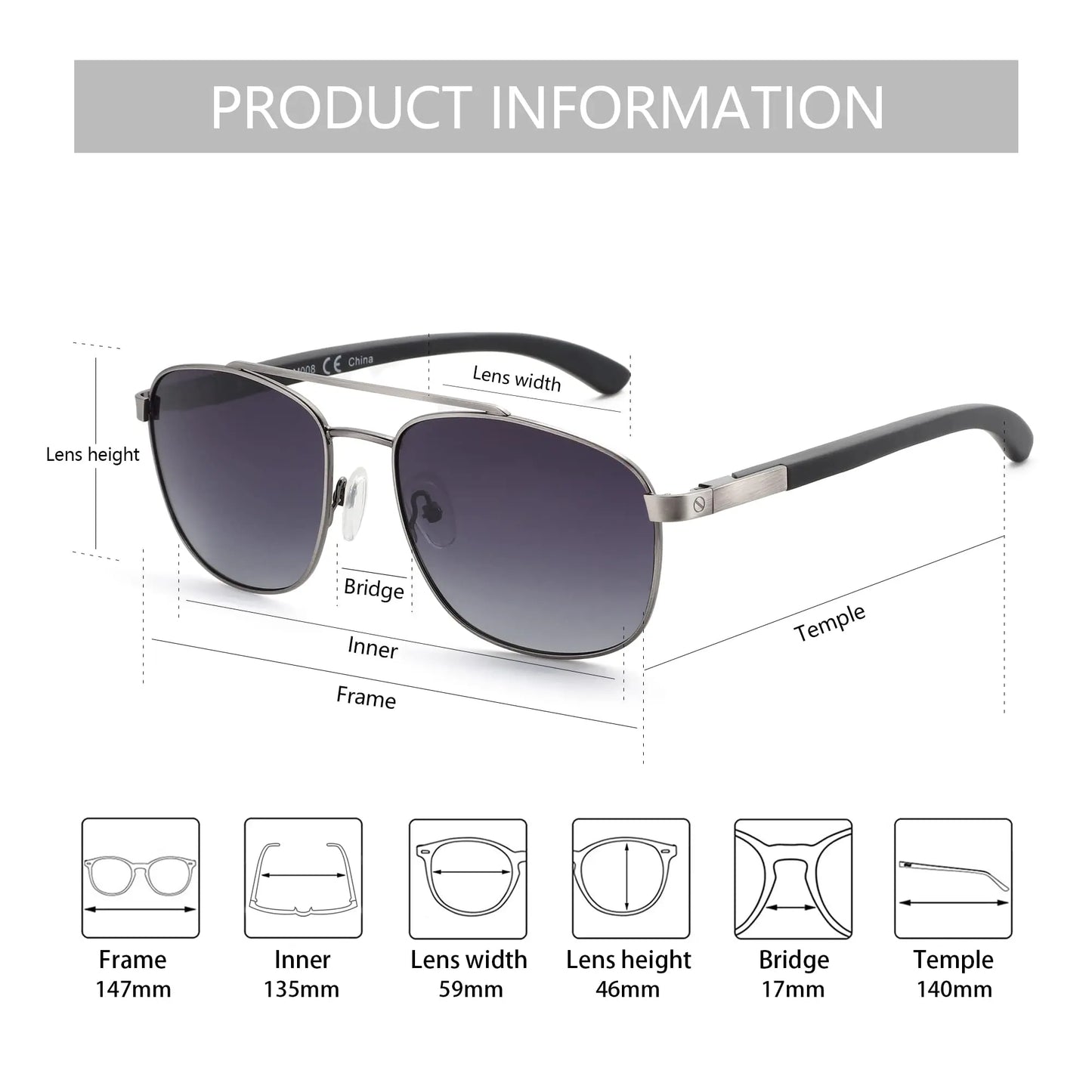 2026 Trend Polit Wood Polarized Sunglasses for Men UV Protection Fishing Driving Golf