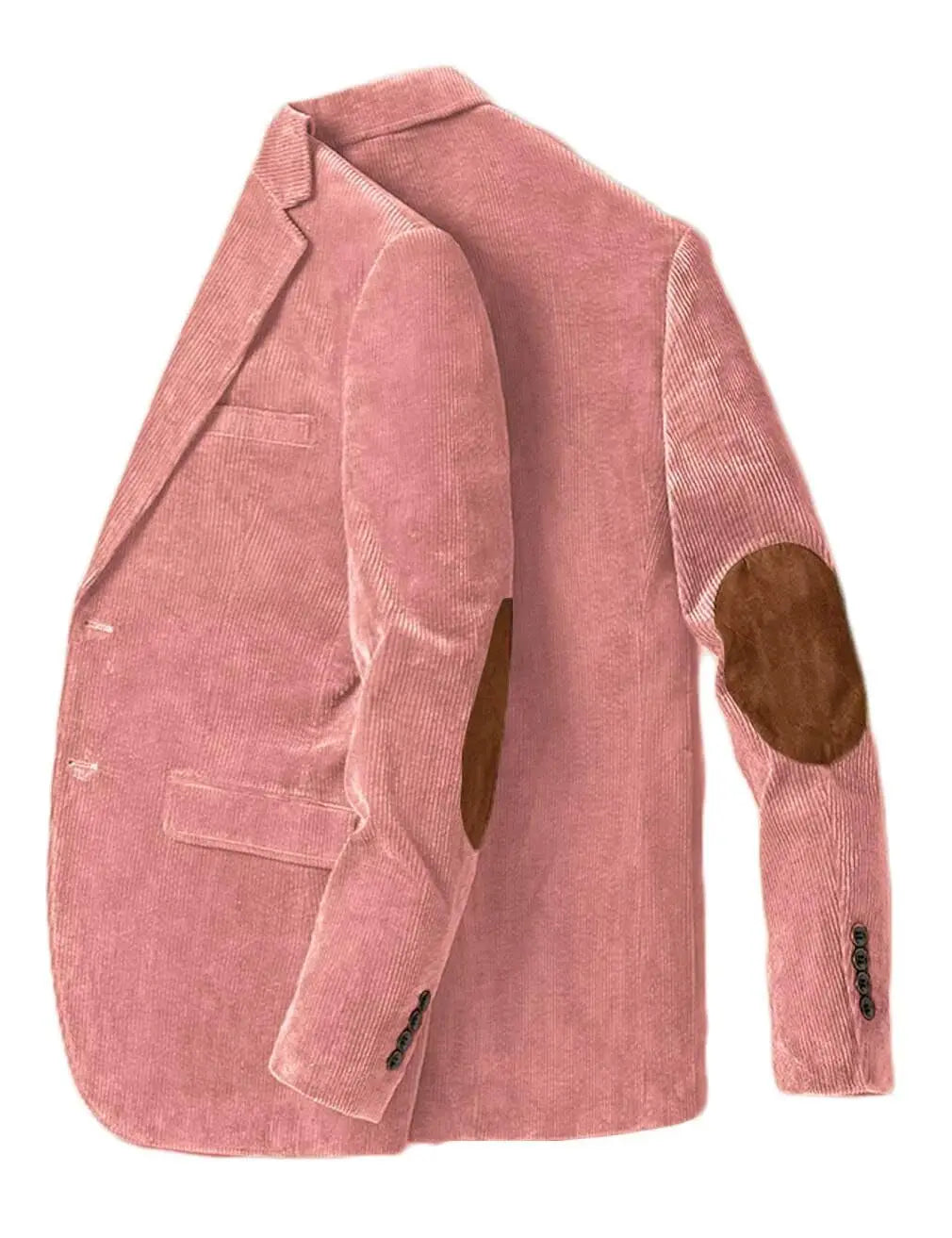 Men's Corduroy Blazer Business Casual Jacket with Elbow Patch Spring Fall Sport Coats Fashion Casual Single Breasted Men Jacket
