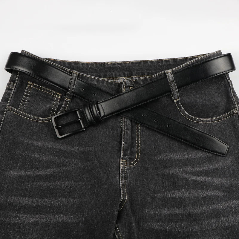 men's leather pin buckle casual retro leather belt youth jeans belt, Father's Day Gift