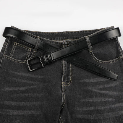 men's leather pin buckle casual retro leather belt youth jeans belt, Father's Day Gift