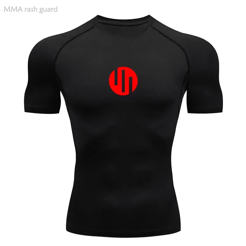 Running Men's Compression Long sleeve T-Shirt Gym Sports underwear Quick-drying Sweat-Wicking Sunscreen Second Skin Workout Men