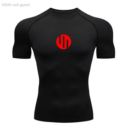 Running Men's Compression Long sleeve T-Shirt Gym Sports underwear Quick-drying Sweat-Wicking Sunscreen Second Skin Workout Men