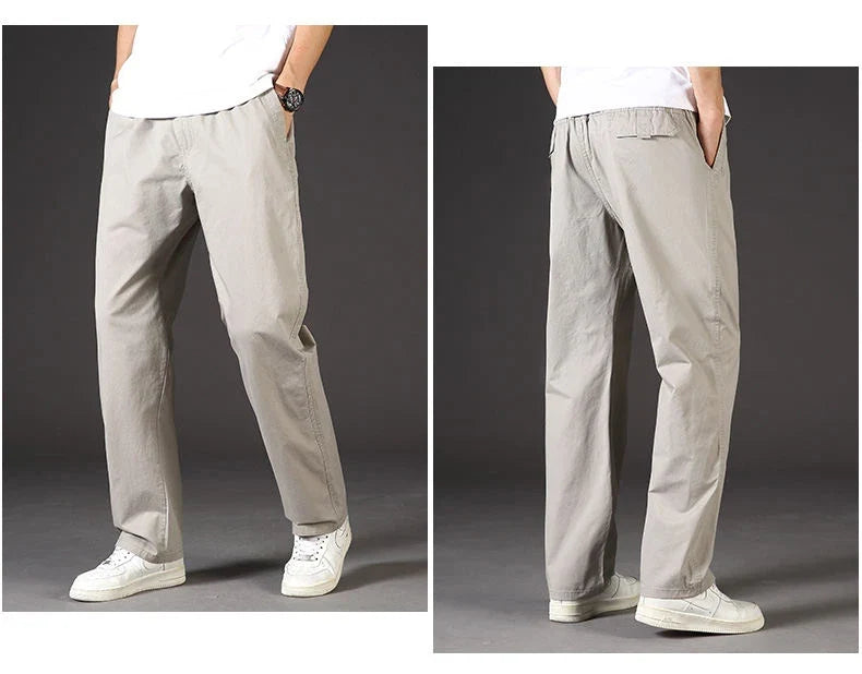 95%Cotton Men's Cargo Pants Summer Work Wear Spring New In Large Size Casual Climbing Joggers Sweatpants Hombre Autumn Trousers