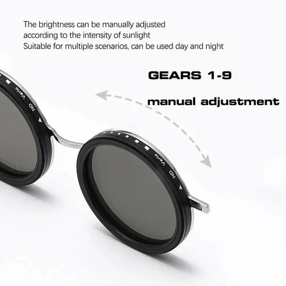 High Quality Magnetic Clip ND9 Rotating Adjustable Dimming Polarized Sunglasses Prescription Available Fishing Shades UV400