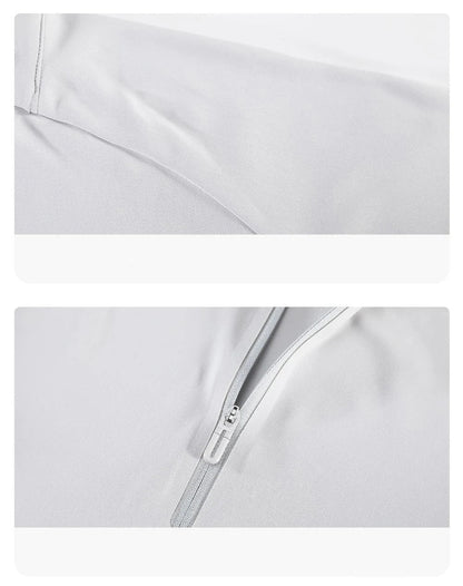 Autumn Winter Outdoor Half-zipper Stand-up Collar Quick-drying Sports Long-sleeved Gym Fitness Running Training Suit T-shirt Men